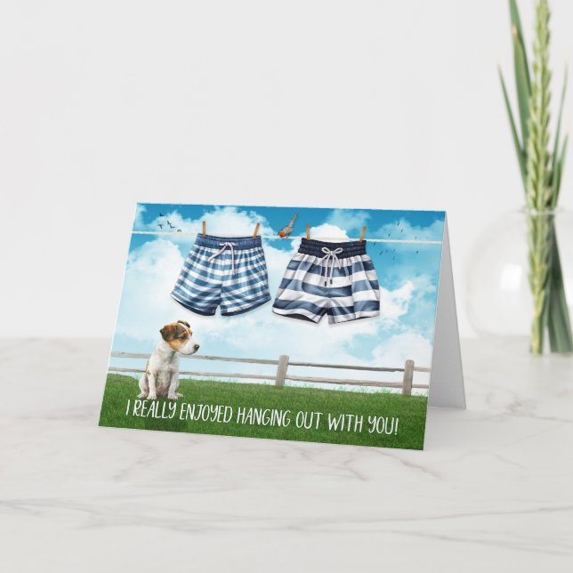 Cartão Gay gostoso de sair com você, trunfos de Natação (Frente)