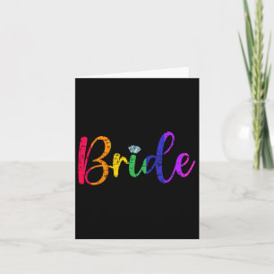 Cartão Gay Lgbt Festa de casamento Brie Tee Bachelore