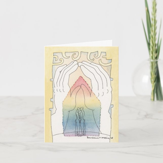 Cartão Gay Marriage or Union Notecard (Frente)