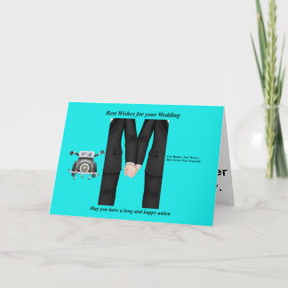 Cartão Gay Men Wedding Card