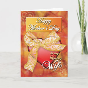 Cartão Gay Mothers Day Cards - Ribbon Heart