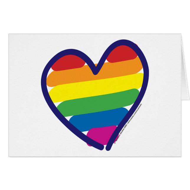 Cartão GAY-PRIDE-HEART-In-catneato (Frente Horizontal)