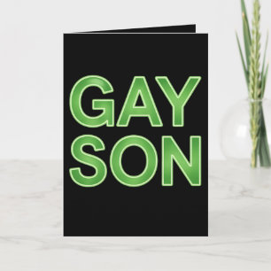 Cartão Gay Son Engraçado Orgulho LGBTQ