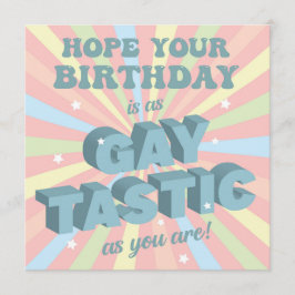 Cartão Gay Tastic Birthday