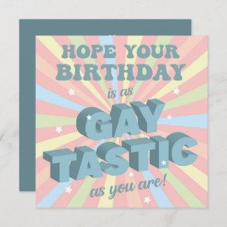 Cartão Gay Tastic Birthday