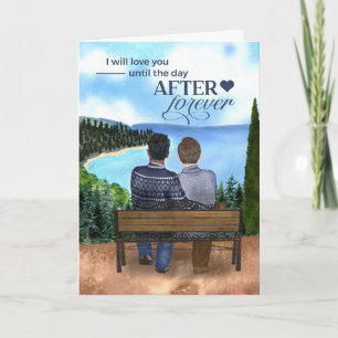 Cartão Gay Young Casal Inter-racial