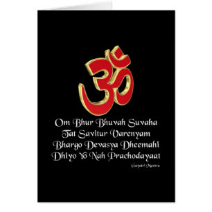 Cartão Gayatri mantra