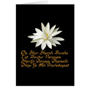 Cartão Gayatri mantra