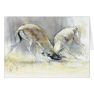 Cartão Gazelas da areia 2009 4