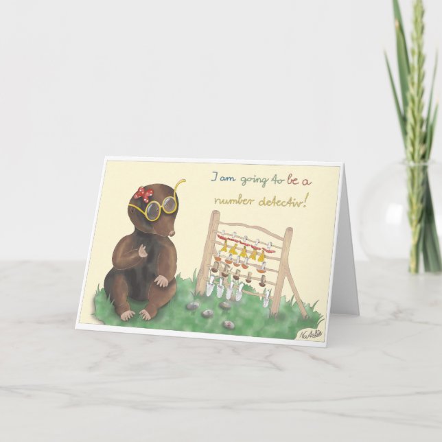 Cartão GB School enrollment card, lovingly hand-drawn gir (Frente)