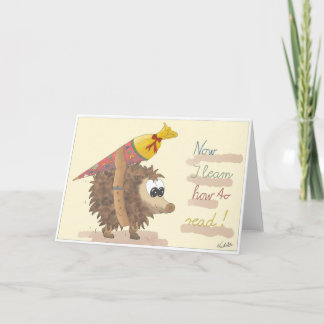 Cartão GB School enrollment card, lovingly hand-drawn gir