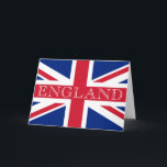Cartão gcnt Union Jack Flag England<br><div class="desc">Union Jack Flag England Design © Trinkets and Things 2017 - AHP Design. Todos os Direitos Reservados.</div>
