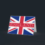 Cartão gcnt Union Jack Flag England<br><div class="desc">Union Jack Flag England Design © Trinkets and Things 2017 - AHP Design. Todos os Direitos Reservados.</div>
