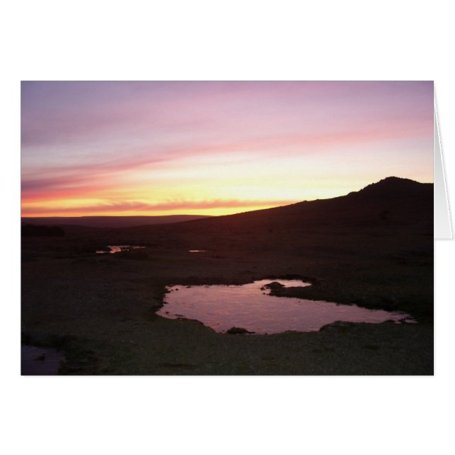 Cartão Geada matinal de Dartmoor (Frente Horizontal)