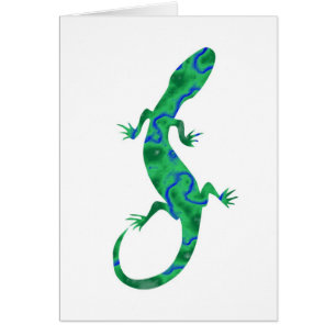 Cartão Gecko Verde