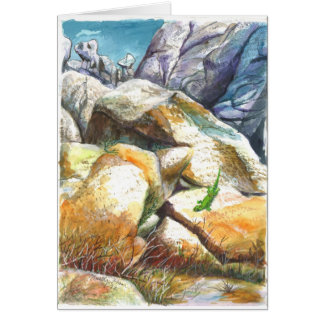 Cartão Geco do banho de Sun