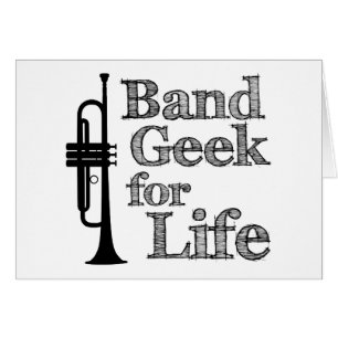 Cartão Geek da banda da trombeta