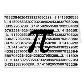 Cartão Geek da matemática do Pi 3,14