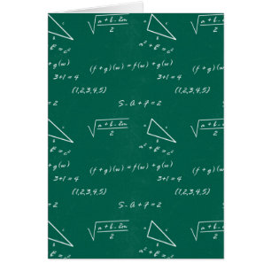 Cartão geek de álgebra professor de matemática