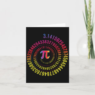 Cartão Geek De Nerd De Matemática Pi Day 3.1415 Irraciona