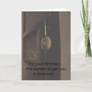 Cartão Geek do computador