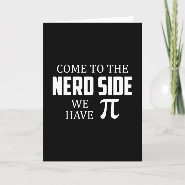 Cartão Geek nerd Ciência da Matemática Computação Ideia E (Frente)