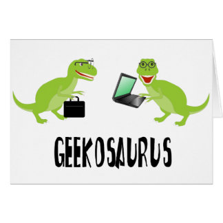 Cartão geekosaurus