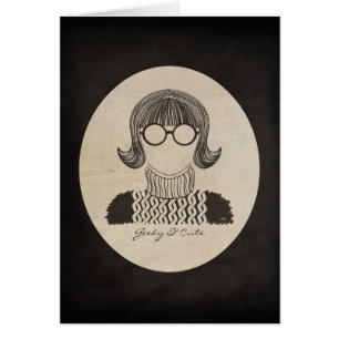 Cartão Geeky e bonito