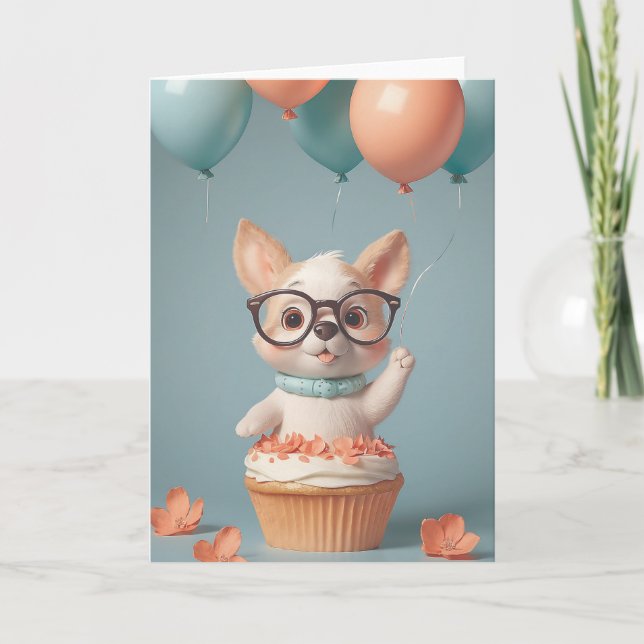 Cartão Geeky Nerdy Birthday Celebration (Frente)