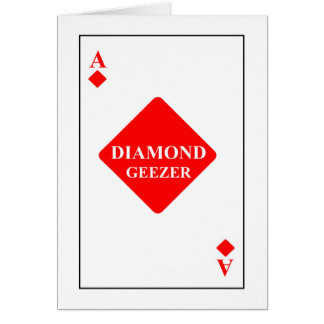 Cartão Geezer do diamante