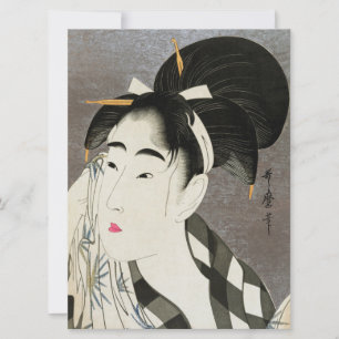 Cartão Geisha Japonês Vintage Oriental Asiático Quimono