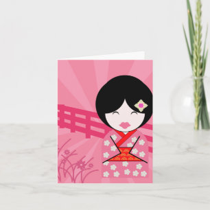 Cartão Geisha Notecard - Vazio