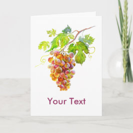 Cartão Gelado de uvas. Arte