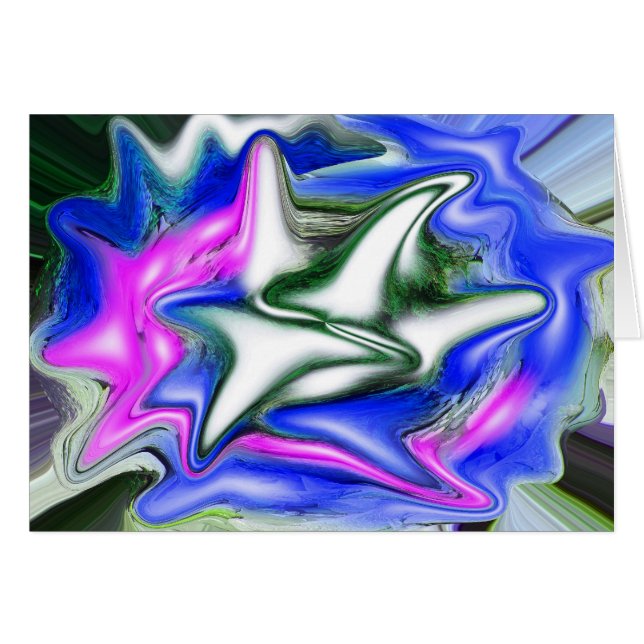 Cartão Gelo e neve de diamante natural (Frente Horizontal)