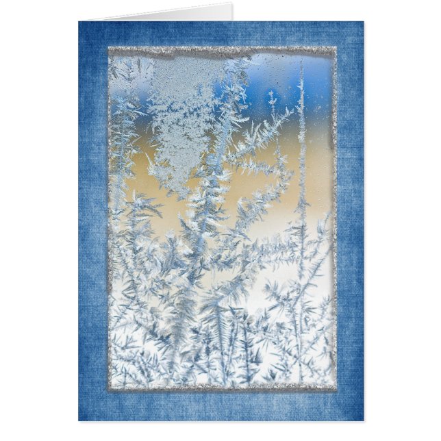 Cartão Gelo prateado (Frente)