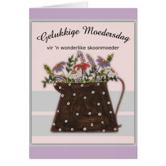 Cartão Gelukkige Moedersdag vir meu skoonmoeder