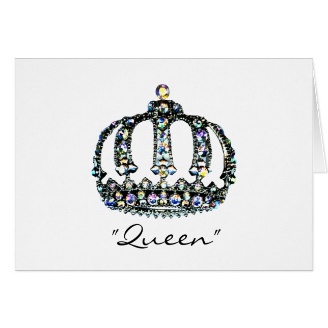 Cartão Gema de uma carta de Tiara Queen (Frente Horizontal)