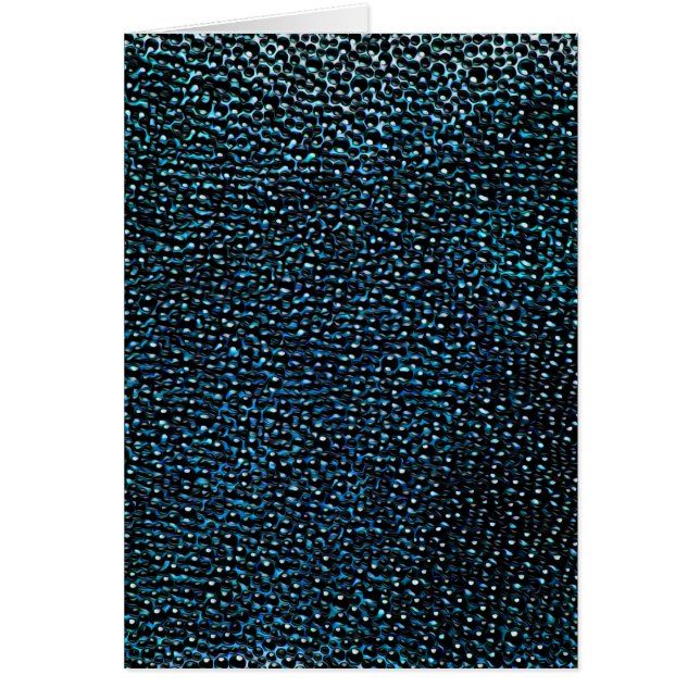 Cartão Gemas azuis pintadas (Frente)