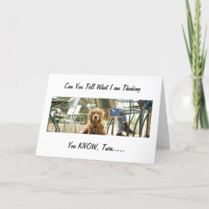 CARTÃO GÊMEO E PIADA DE RIVALRY PARA ANIVERSÁRIO