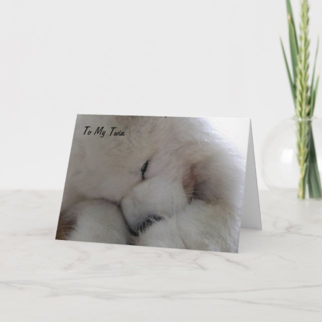 CARTÃO GÊMEO QUERO QUE VOCÊ FELIZ ANIVERSÁRIO COM TODO ME (Frente)