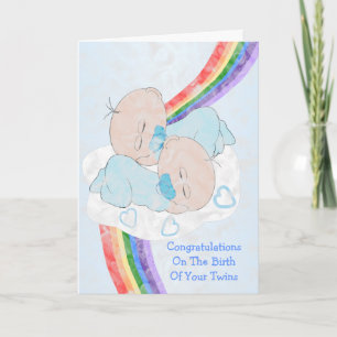 Cartão Gêmeos Novo Nascer