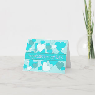 Cartão Gêmeos parabéns