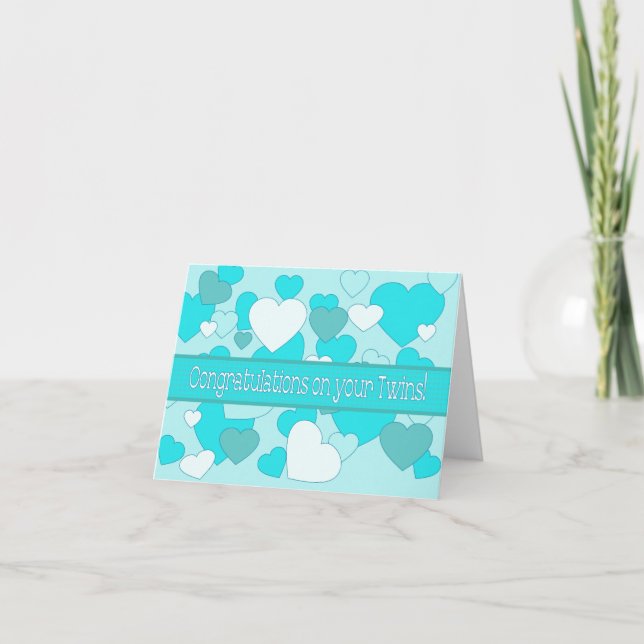 Cartão Gêmeos parabéns (Frente)