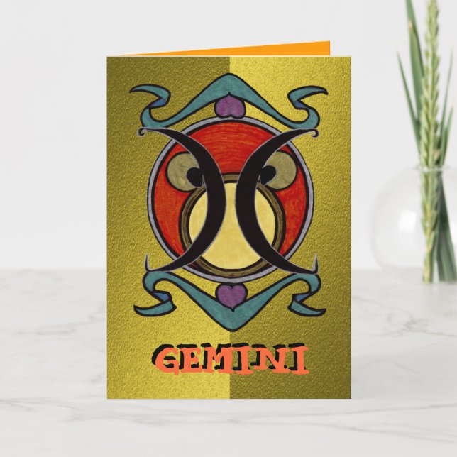 Cartão Gemini Greeting Card (Frente)