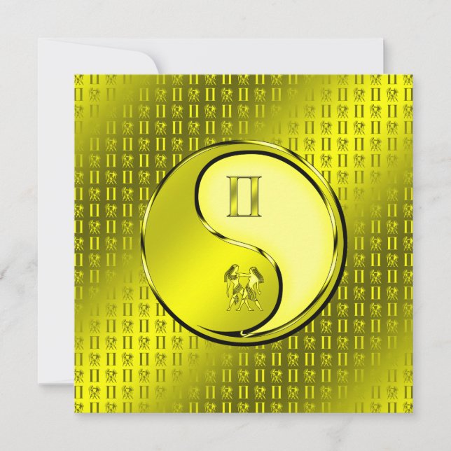 Cartão Gemini, os Gêmeos (Frente)