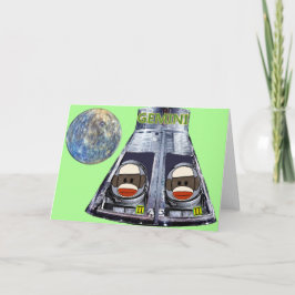 Cartão Gemini Sock Monkeys