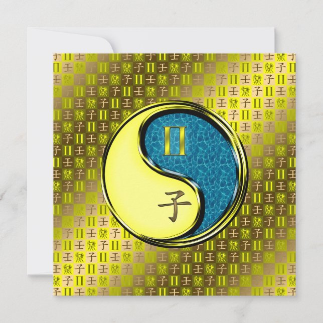 Cartão Gemini & Water Rat (Frente)