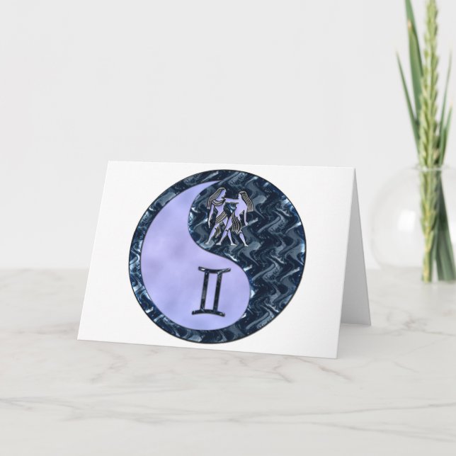 Cartão Gemini Yin Yang (Frente)