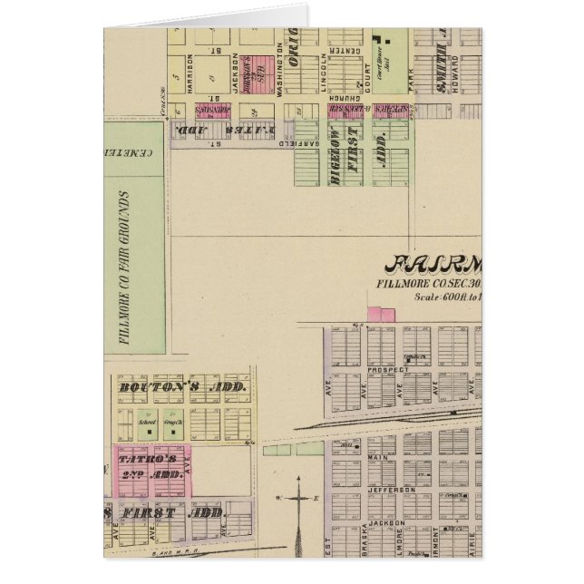 Cartão Genebra, Nebraska (Frente)