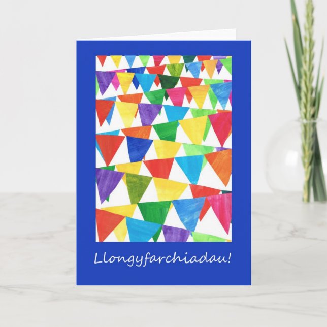 Cartão General Congratulations Card: Welsh Greeting (Frente)